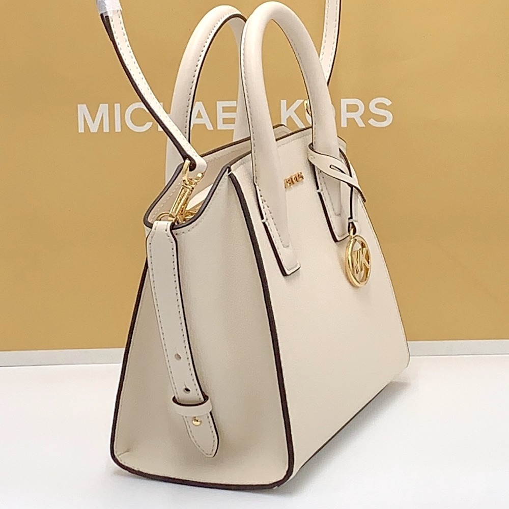 MICHAEL KORS
Avril Small Leather Top-Zip Satchel LIGHT CREAM COLOR - Picture 5 of 13